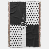 モノグラムN スローブランケット (正面縦)