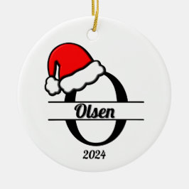 モノグラムOファミリー | 両面 セラミックオーナメント