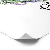 モノグラムOラベンダーユーカリ子供部屋ポスター ポスター (角)