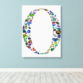 モノグラム'O' キャンバスプリント (インサイチュ (ウッドフロア))