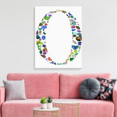 モノグラム'O' キャンバスプリント (インサイチュ (リビング))