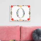 モノグラム'O' キャンバスプリント (インサイチュ (リビング))