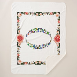 モノグラム'O' シェルパブランケット