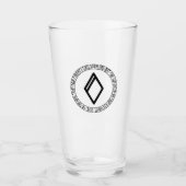 モノグラムO -バイキングスタイル- Pint Glass タンブラーグラス (正面)