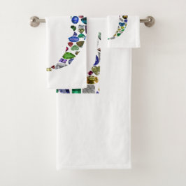 モノグラム'O' バスタオルセット