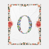 モノグラム'O' フリースブランケット (正面)