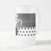 モノグラムO フロストグラスビールジョッキ (正面右)