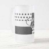 モノグラムO フロストグラスビールジョッキ (正面左)