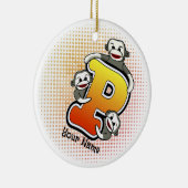 モノグラムPソックモンキー セラミックオーナメント (右)