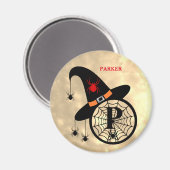 モノグラムPハロウィーンスカイウィッチスパイダーズ名磁石 マグネット (正面/裏面)