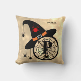 モノグラムPハロウィーンスカイウィッチスパイダーズ名 クッション
