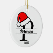 モノグラムPファミリー | 両面 セラミックオーナメント (右)