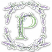 モノグラムPラベンダーユーカリ シール (正面)