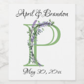 モノグラムPラベンダーユーカリ ワインラベル (シングルラベル)