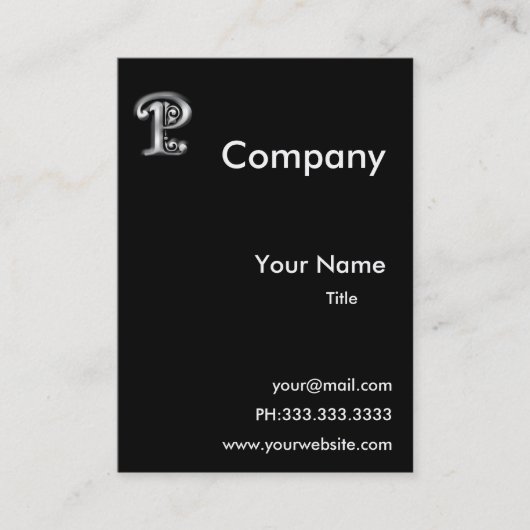 モノグラムP名刺 名刺 (正面)