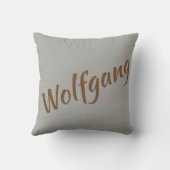 モノグラムPUG水彩ポートレート クッション (裏面)