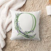 モノグラムQラベンダーユーカリ クッション (ブランケット)