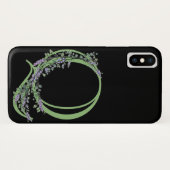モノグラムQラベンダーユーカリ Case-Mate iPhoneケース (裏面(横))