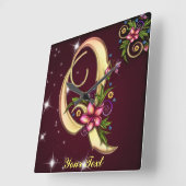 モノグラムQ壁時計の個人用設定 スクエア壁時計 (傾斜)