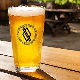 モノグラムQ -バイキングスタイル- Pint Glass タンブラーグラス