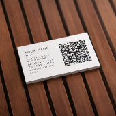 モノグラムQrコードカロライナ青の名刺 名刺