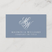 モノグラムQRコードミニマリスト公証人 名刺 (正面)