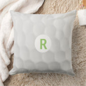 モノグラムRのゴルフ・ボールの装飾用クッション クッション (ブランケット)