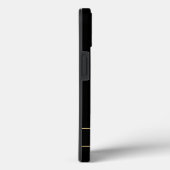 モノグラムRゴールデン名前をカスタムするレッドローゼブラック Case-Mate iPhoneケース (裏面 / 右)