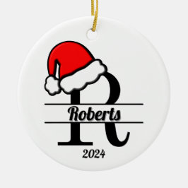 モノグラムRファミリー | 両面 セラミックオーナメント