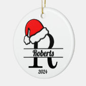 モノグラムRファミリー | 両面 セラミックオーナメント (左)