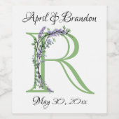 モノグラムRラベンダーユーカリ ワインラベル (シングルラベル)