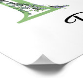 モノグラムR ラベンダー ユーカリの保育園 ポスター (角)