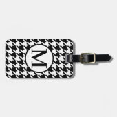 モノグラムRFブラッ千鳥格子のク ラゲッジタグ (正面横)