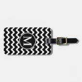 モノグラムRF黒波 ラゲッジタグ (正面横)