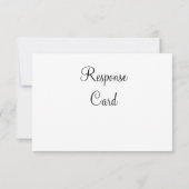モノグラムRSVP （白） 出欠カード (裏面)