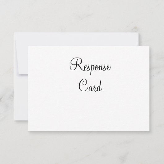 モノグラムRSVP （白） 出欠カード (裏面)