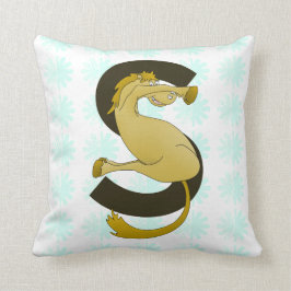 モノグラムSおもしろいポニカスタマイズー クッション