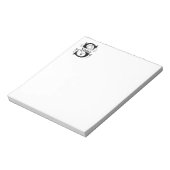 モノグラムSイニシャル固定机メモ帳 ノートパッド (回転)
