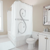 モノグラムSエレガントの洗練されたグカスタムレー シャワーカーテン (インサイチュ)