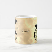 モノグラムSハロウィーンスカイウィッチスパイダーズ名 コーヒーマグカップ (中央)