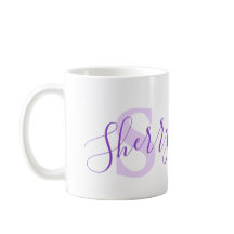 モノグラムSパープル文字を意味するシェリー名