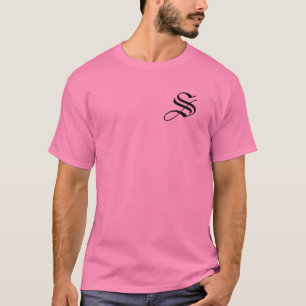 モノグラムSピンクをパーソナライズ Tシャツ