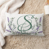 モノグラムSラベンダーユーカリ ランバークッション (ブランケット)