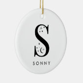 モノグラムS天名 セラミックオーナメント (右)