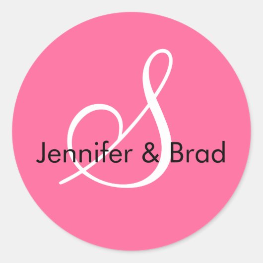 モノグラムS結婚春2010ピンクシール ラウンドシール (正面)