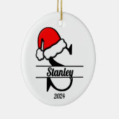 モノグラムS | 両面 セラミックオーナメント (右)