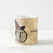 モノグラムTハロウィーンスカイウィッチスパイダーズ名 コーヒーマグカップ (正面左)