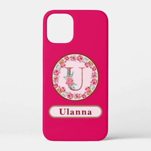 モノグラムUフローラカスタム Case-Mate iPhoneケース (裏面)