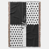 モノグラムU スローブランケット (正面縦)