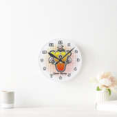 モノグラムVソックモンキークロック ラウンド壁時計 (ホーム)